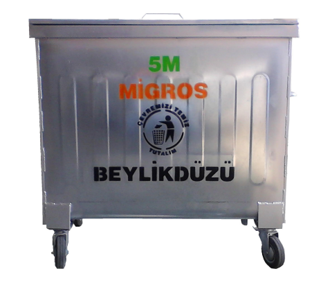 800 Liter Galvanized Garbage Container - L 606