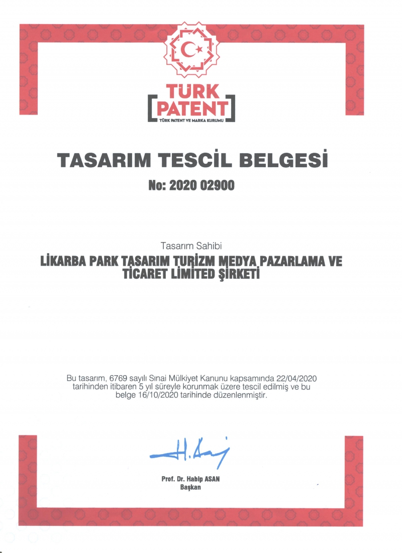 TASARIM TESCİL BELGESİ